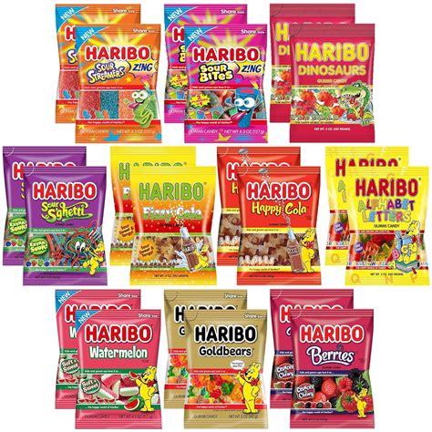 Variedad de dulces Haribo