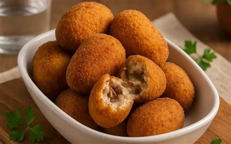 Croquetas de cocido listas para freír