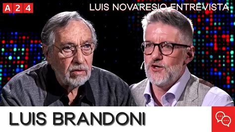 Luis Brandoni en un programa de televisión