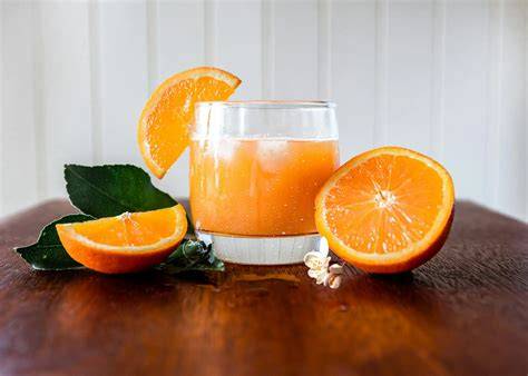 Reacción de la leche con zumo de naranja