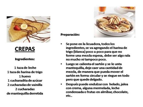 Ingredientes para crepas de harina de maíz