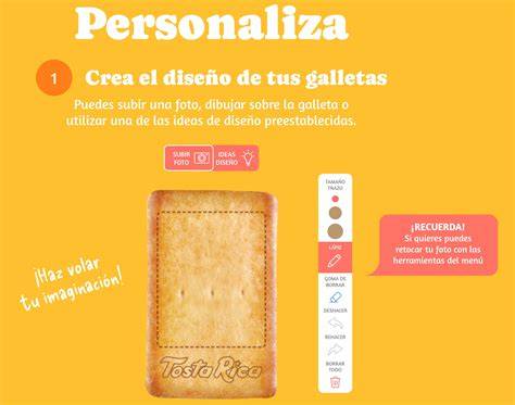 Galletas Tosta Rica personalizadas para eventos