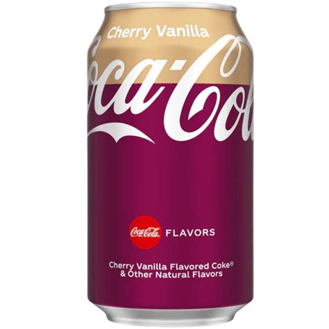 Primer plano de una lata de Coca-Cola Cherry Vanilla