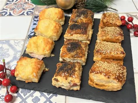 Hojaldre con diferentes rellenos
