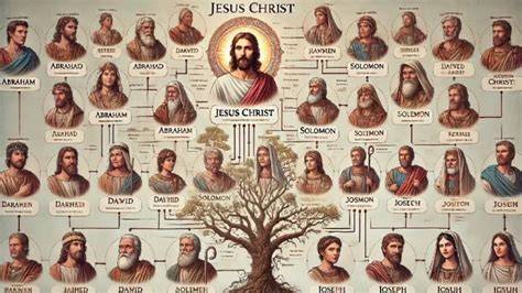 Árbol genealógico de Jesús mostrando a Rahab y Salmón