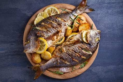 Esquema de preparación de pescado al horno