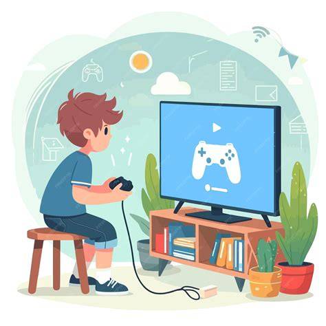Niño jugando a un videojuego educativo sobre alimentación