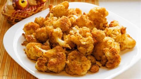 Coliflor rebozada y horneada