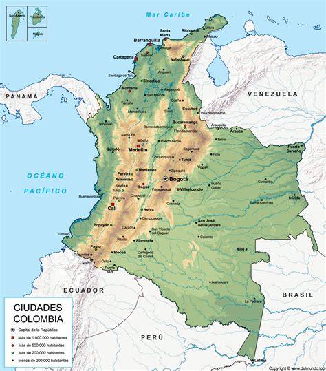 Mapa de Colombia: Presencia de El Rey y Triguisar