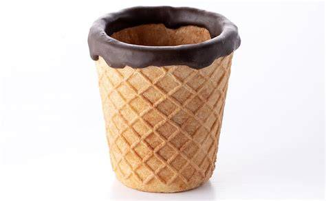 Vasos comestibles de galleta y chocolate
