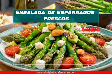 Ensalada de verduras con espárragos y pimientos