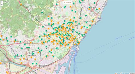 Mapa de Zaragoza con restaurantes sin gluten