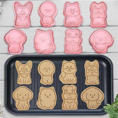 Variedad de galletas y pasteles para perros