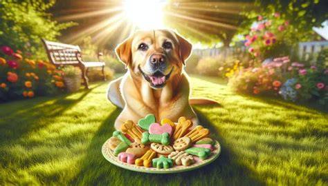 Perros disfrutando de golosinas saludables