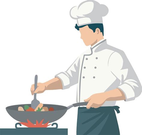 Ilustración de un cocinero golpeando carne para ablandarla