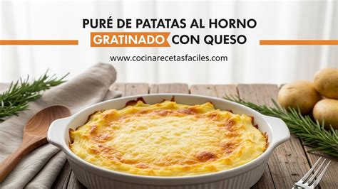Puré de patatas gratinado con queso