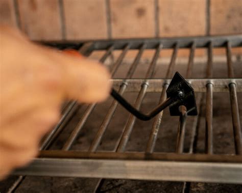 Parrilla caliente y limpia