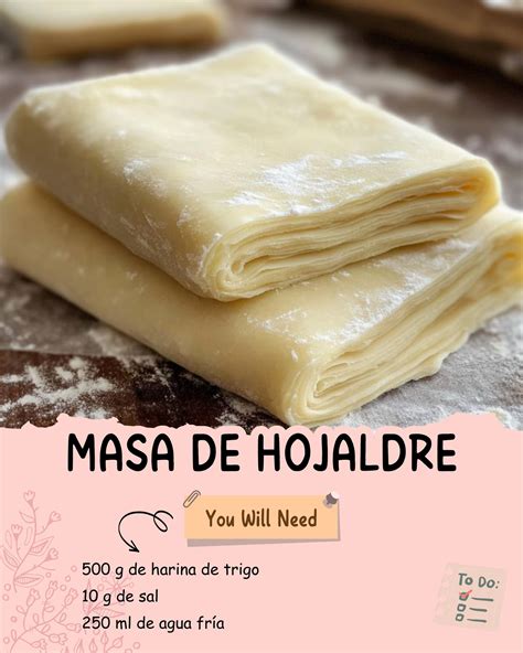 Masa de hojaldre envuelta en film transparente