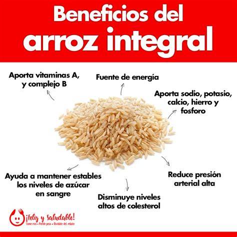Arroz integral beneficios
