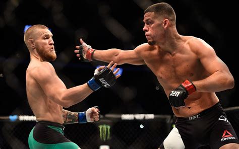Nate Diaz y Conor McGregor en la revancha de UFC 202