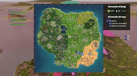 Mapa de Fortnite con la ubicación del Restaurante Hamburrrguesa