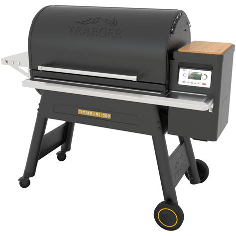 Barbacoa de pellets en funcionamiento
