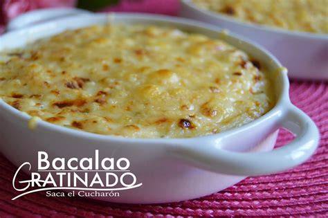 Ingredientes para bacalao gratinado