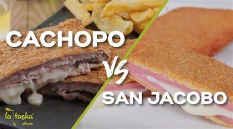 Comparativa visual entre cachopo y San Jacobo