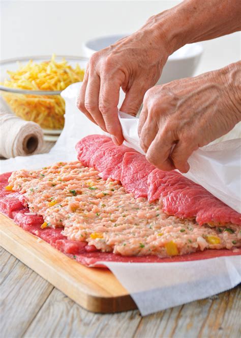 Variedad de rellenos para filetes de ternera