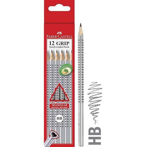 Lápices Faber-Castell Grip con forma triangular ergonómica