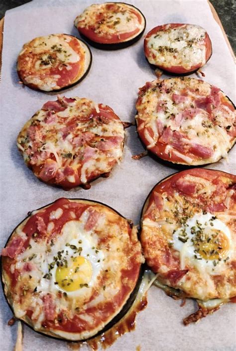 Minipizzas de berenjena para niños