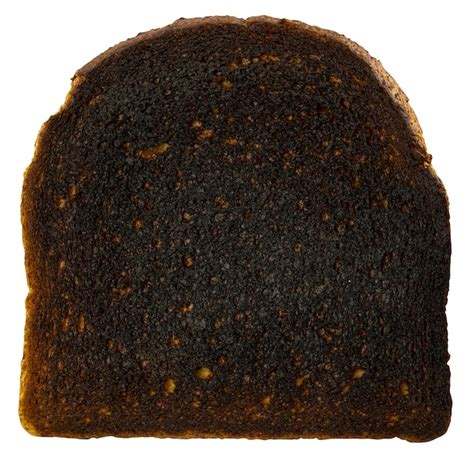 Pan tostado ideal vs. pan quemado
