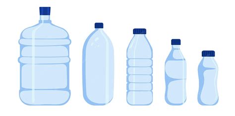 Botellas de cristal de diferentes tamaños y formas