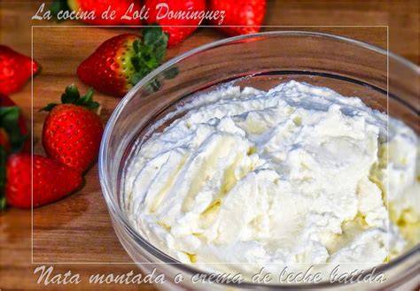 Nata montada y crema batida