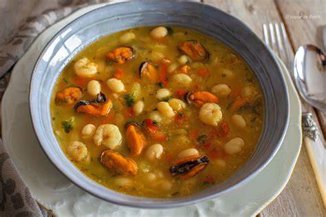 Plato de fabas con grelos y mejillones