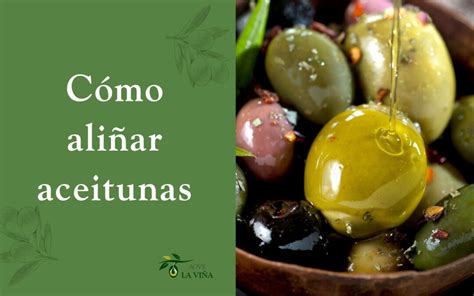 Ingredientes para aliñar aceitunas