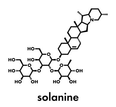 Estructura química de la solanina