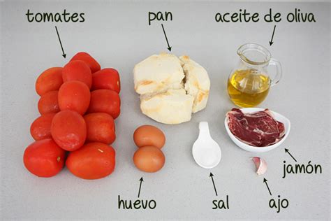 Ingredientes básicos del salmorejo