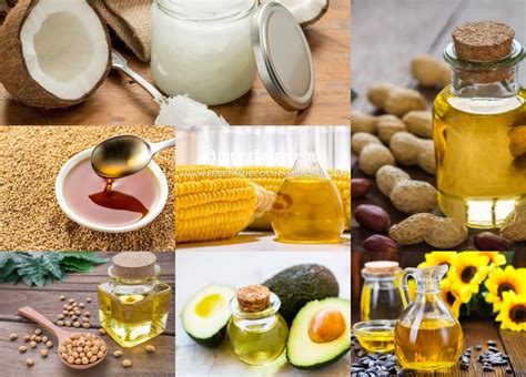 Esquema de las aplicaciones de los diferentes aceites vegetales en la cocina industrial