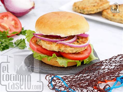Ingredientes frescos para hamburguesas de pescado