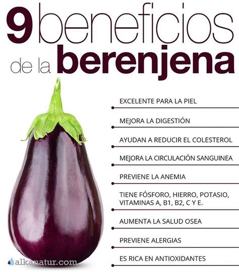 Infografía: Beneficios de la berenjena para la salud