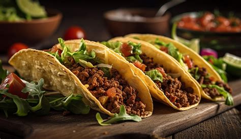 Tacos saludables con alubias y carne picada