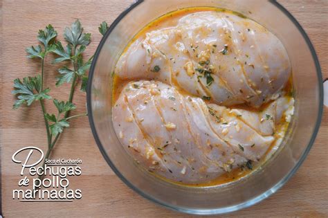 Pechugas de pollo marinadas