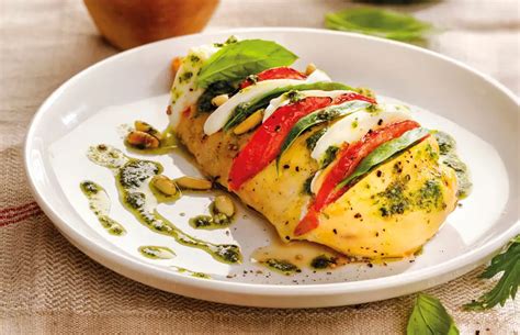 Pechugas de pollo Hasselback Caprese