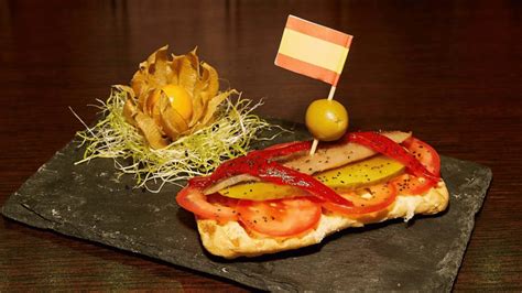 Ingredientes frescos para la tapa