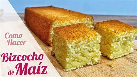 Bizcocho de maíz horneado sin levadura