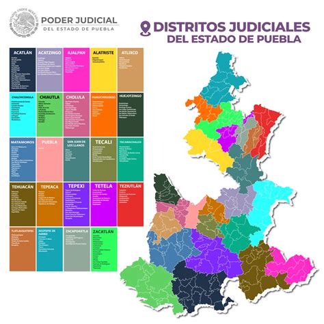 Ejemplo de mapa de formas personalizado para distritos judiciales