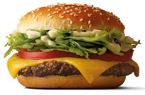 Esquema de las capas de una hamburguesa McRoyal Deluxe