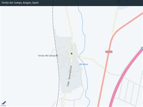 Mapa de Torrijo del Campo destacando la ubicación del restaurante