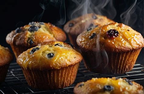 Muffins recién horneados